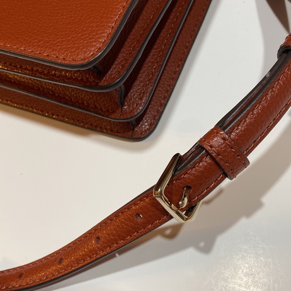 ☀️NWT Kate Spade Eva Leather Crossbody Gold-tone Chestnut Butter Adj Strap Brown - Picture 16 of 16